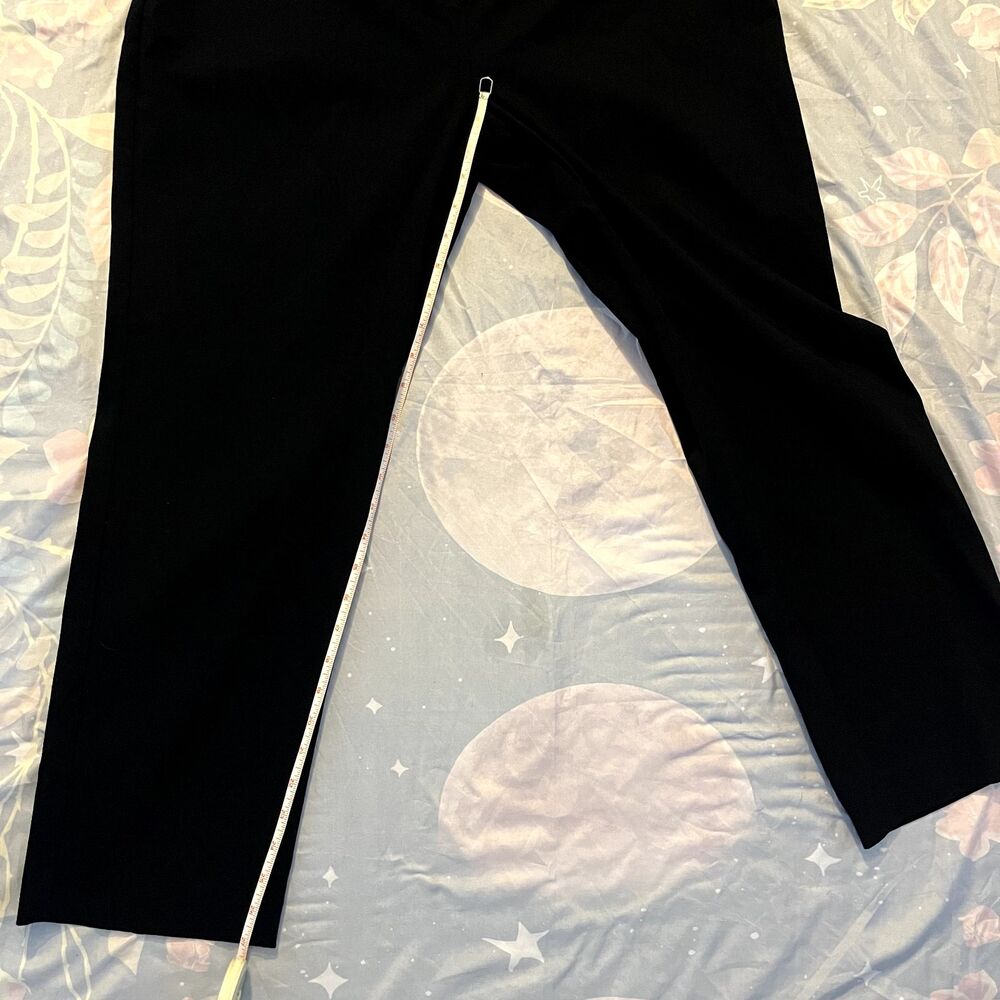 JM Collection Pull‑On Pants Women’s 14P Black Slim Leg Stretch Comfort NWT - Picture 7 of 14